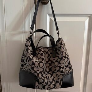 Coach black and gray shoulder bag.  Like new.